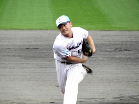 ライブＢＰに登板した奥川