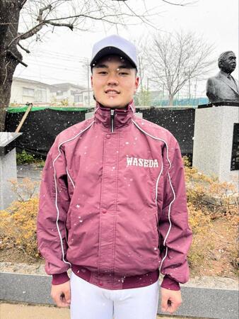 　早大で初練習を行った阿部