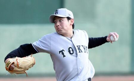 　ライブＢＰに登板した竹丸（撮影・佐藤厚）