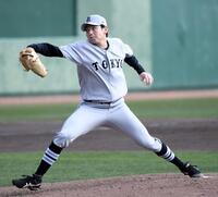 　ライブＢＰに登板した竹丸（撮影・佐藤厚）