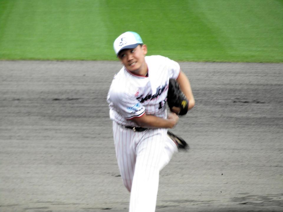 ライブＢＰに登板した奥川