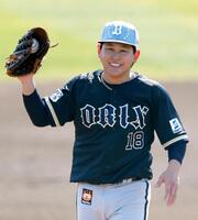 打撃練習に登板した宮城