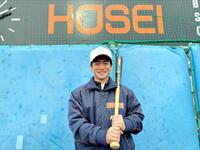 １００安打達成を意気込む法大・奥村