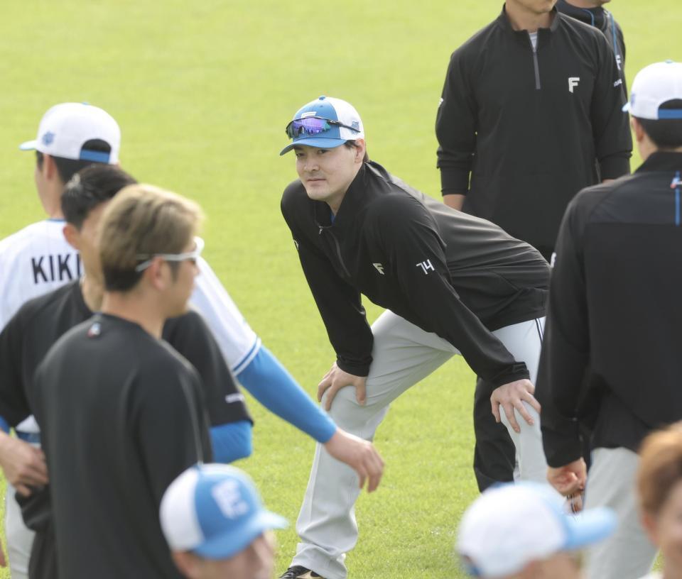 チームに合流した有原