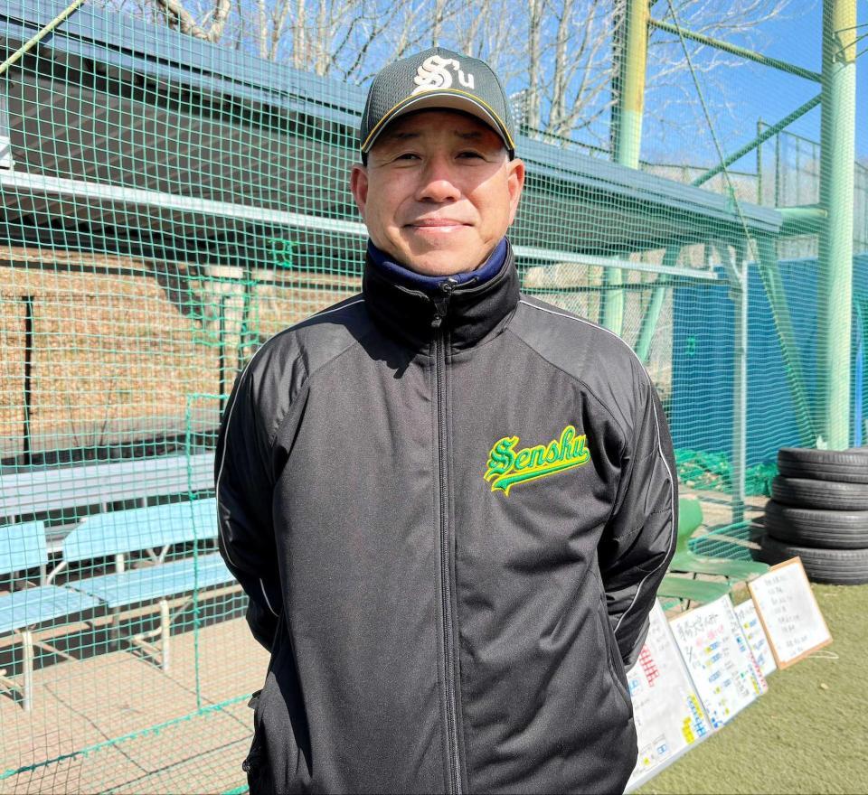 　１部リーグ昇格を意気込む専大・町田監督