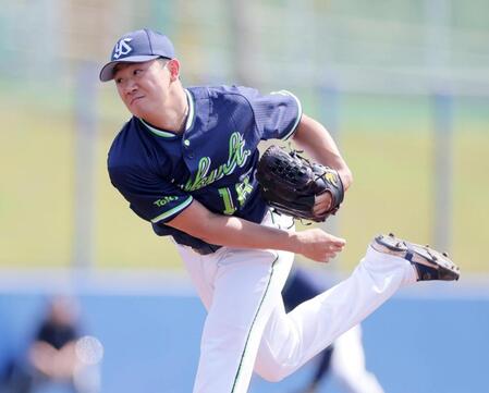 練習試合に先発する奥川