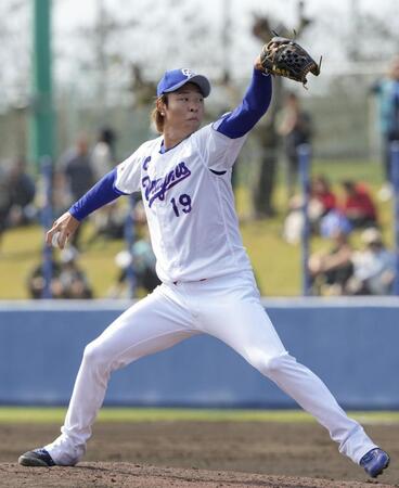 　ヤクルトとの練習試合で救援登板し、１回無失点で２奪三振だった高橋宏