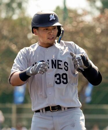 ＤｅＮＡとの練習試合で、安打を放った井上