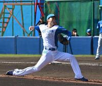 ３回から登板し１失点の大川（撮影・持木克友）