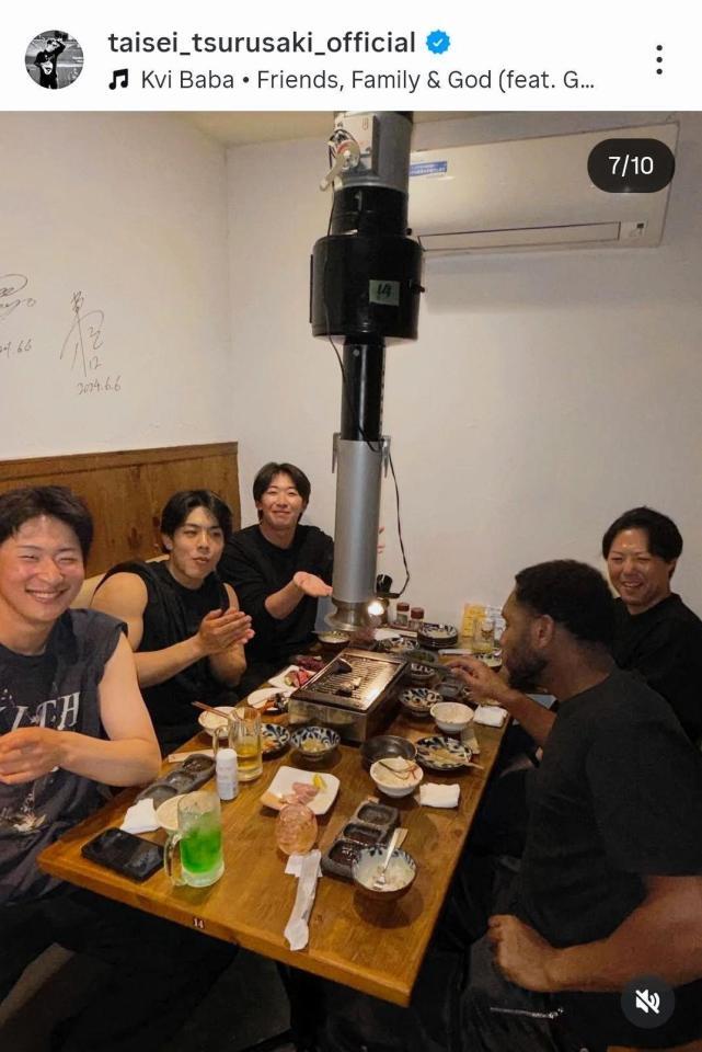 楽天・津留崎のインスタグラム（＠ｔａｉｓｅｉ＿ｔｓｕｒｕｓａｋｉ＿ｏｆｆｉｃｉａｌ）から