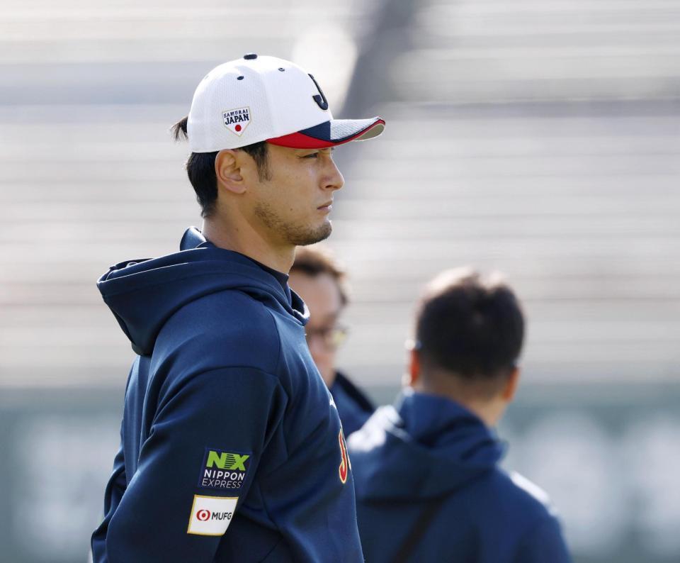 　ＷＢＣ日本代表の強化合宿にアドバイザーとして参加したダルビッシュ