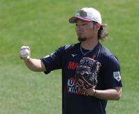 休日返上で調整する伊藤（撮影・金田祐二）