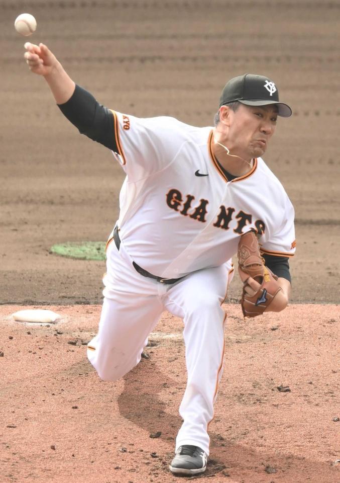 　ライブＢＰに登板した田中将（撮影・開出牧）