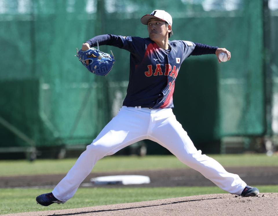 ライブＢＰに登板した隅田（撮影・伊藤笙子）