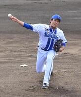 ３回１失点の力投を見せた藤浪（撮影・持木克友）