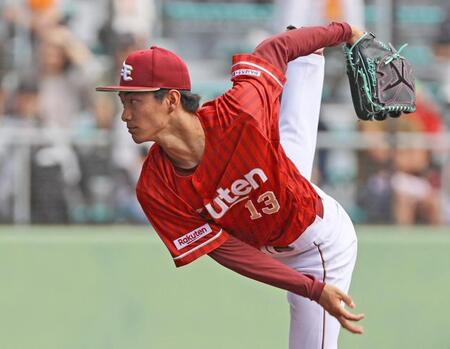 巨人とのオープン戦に先発した藤原