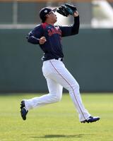 ２回、山川の左飛を捕球する森下（撮影・伊藤笙子）