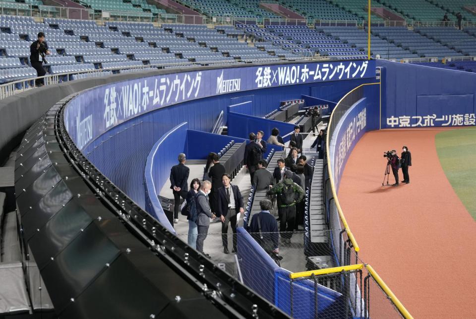 　バンテリンドームナゴヤに新設されたテラス型観客席「ホームランウイング」