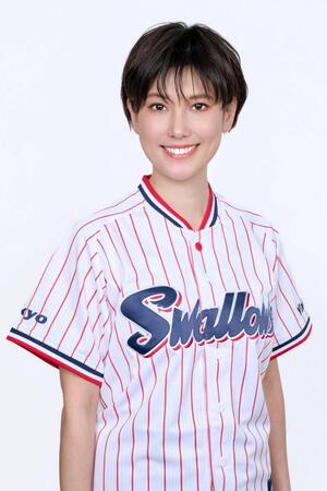 ヤクルト新ＭＣの前田智子（球団提供）
