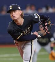 侍ＪＡＰＡＮ相手に好投を見せたオリックス・寺西（撮影・坂部計介）