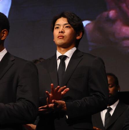 北海道日本ハムファイターズ２０２６シーズン開幕スペシャルパーティに出席した野村（撮影・中島達哉）