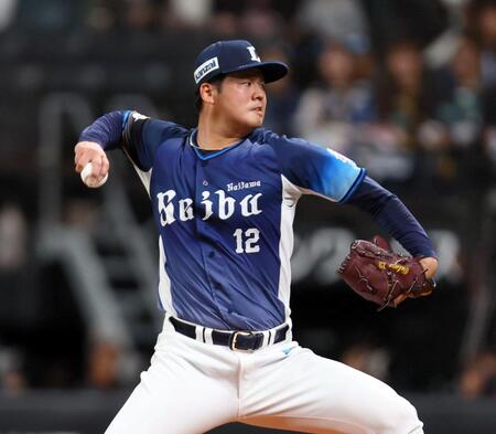 日本ハム戦に先発する渡辺（撮影・中島達哉）