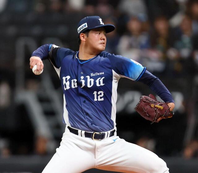 日本ハム戦に先発する渡辺（撮影・中島達哉）