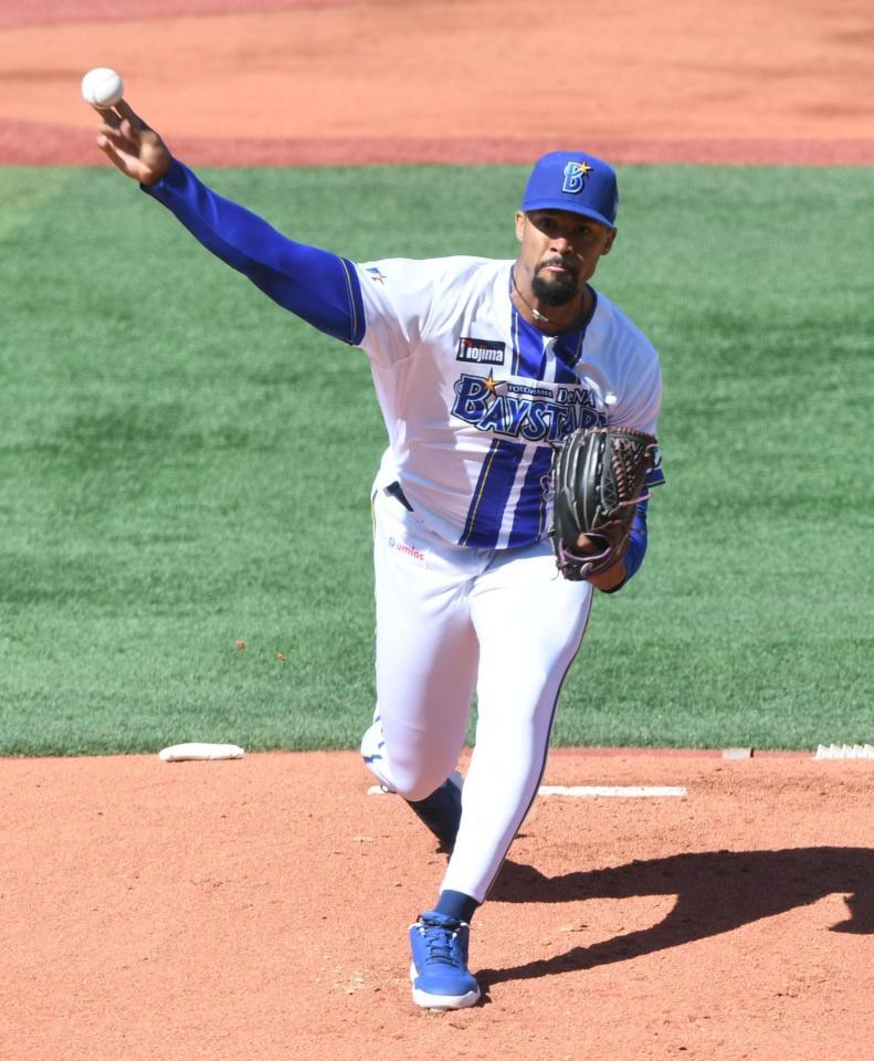 オープン戦２度目のマウンドに立つデュプランティエ（撮影・佐藤厚）