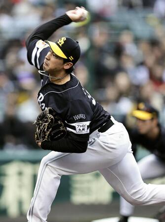 　阪神戦に先発し、４回１失点だった尾形