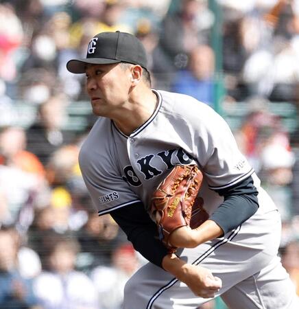 先発の田中将（撮影・西田忠信）