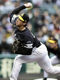　阪神戦に先発し、４回１失点だった尾形