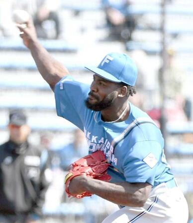 　４回を１失点に抑えたラオ（撮影・佐藤厚）