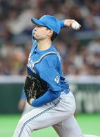 力投する有原（撮影・金田祐二）