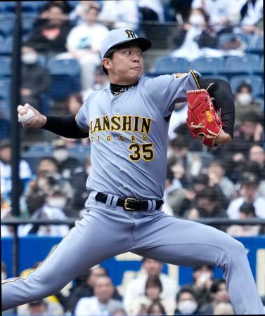 　ロッテ戦に先発し５回１失点だった阪神・才木＝ＺＯＺＯマリン