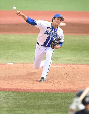 ２軍戦に先発し力投する藤浪（撮影・開出牧）