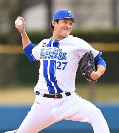 西武の２軍相手に力投する藤浪（撮影・開出牧）