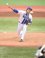 ２軍戦に先発し力投する藤浪（撮影・開出牧）