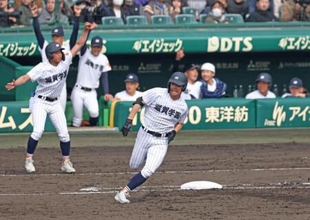滋賀学園が県勢甲子園通算７０勝目　長崎西との接戦を制しセンバツでは９年ぶりの白星