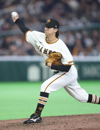 力投する田中（撮影・石井剣太郎）