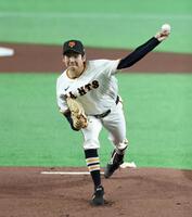 先発し力投する竹丸（撮影・石井剣太郎）