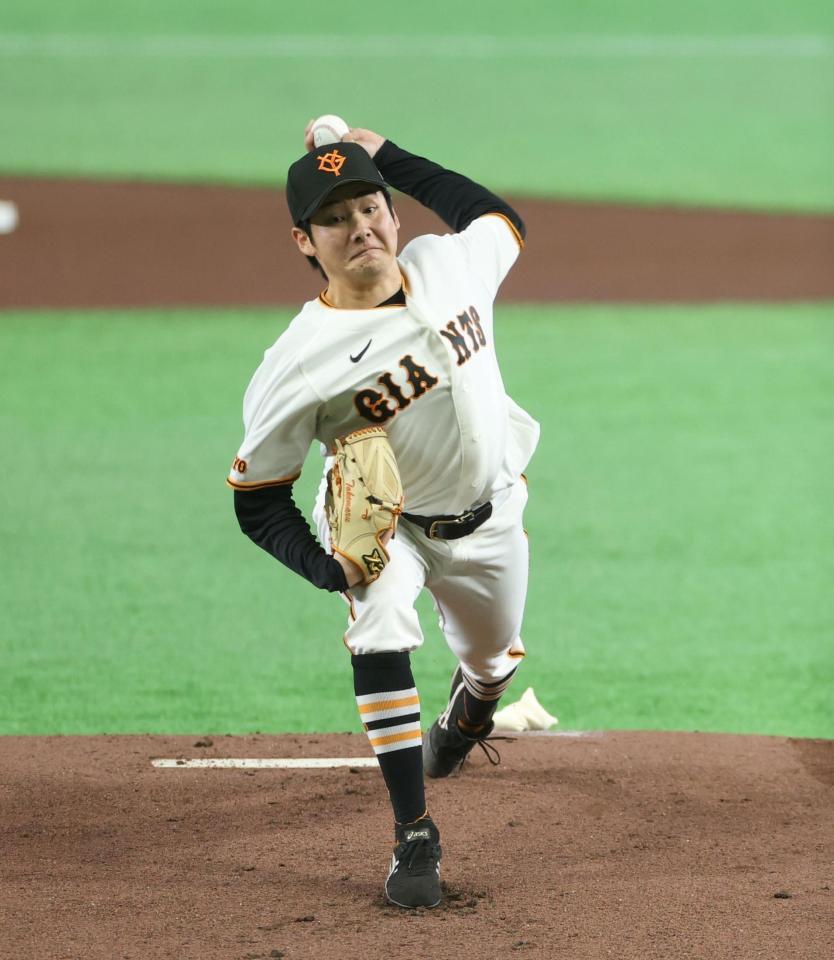 先発し力投する竹丸（撮影・石井剣太郎）