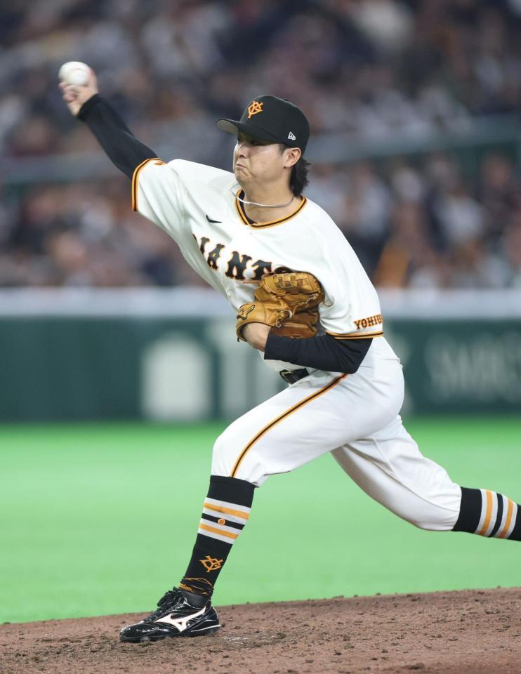 力投する田中（撮影・石井剣太郎）