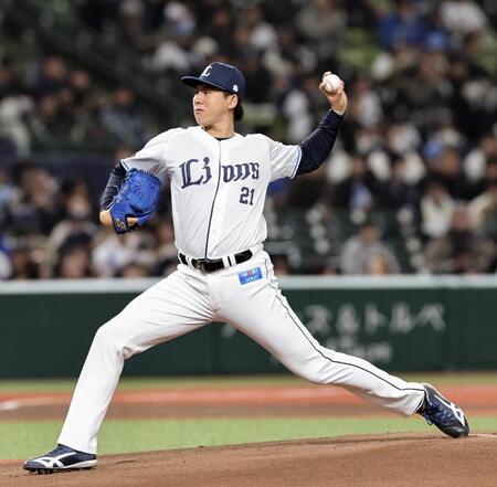 ６回１失点と好投した西武先発の武内