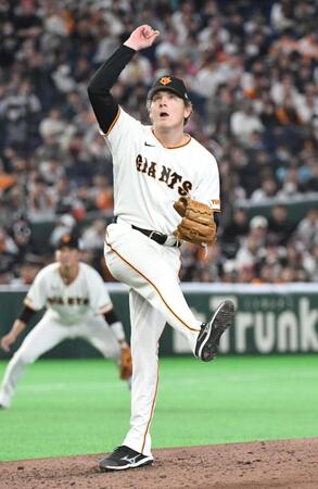 ５回３安打無失点の好投を見せたハワード（撮影・佐藤厚）