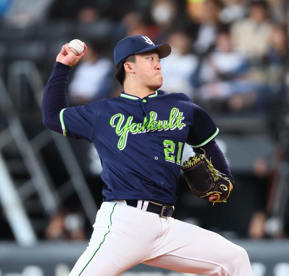 日本ハム戦に先発する吉村（撮影・中島達哉）