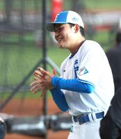 チームに合流した清宮幸（撮影・中島達哉）