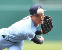 力投する近江・上田健介（撮影・開出牧）