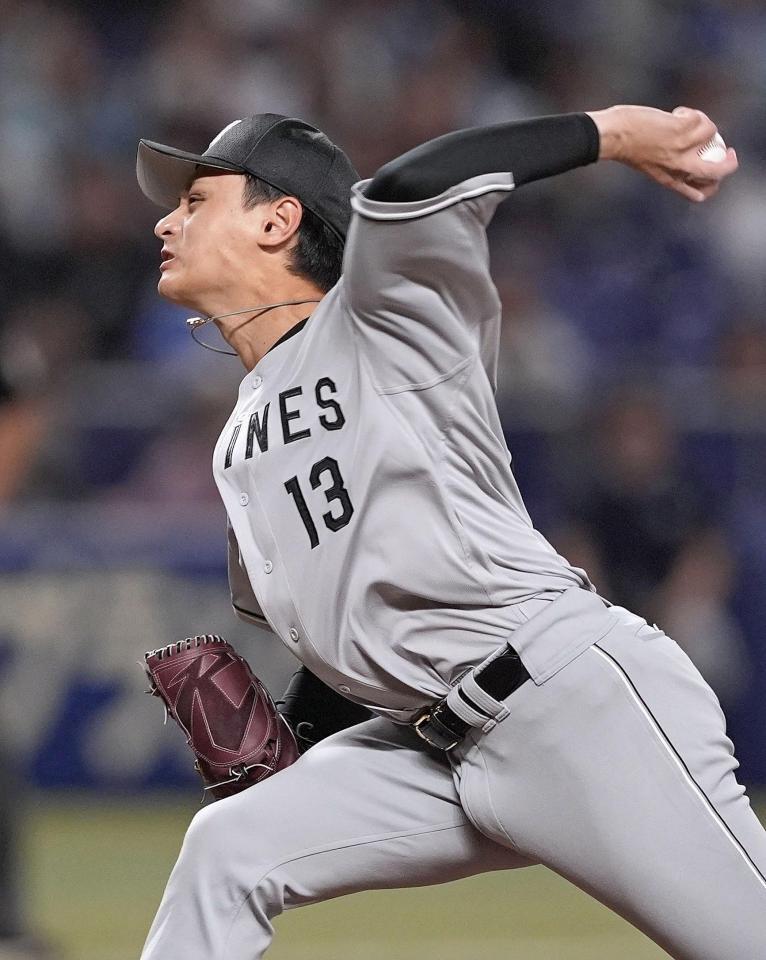 　20日の中日戦に先発した毛利