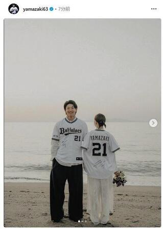 　山崎颯一郎のインスタグラム（ｙａｍａｚａｋｉ６３）より 