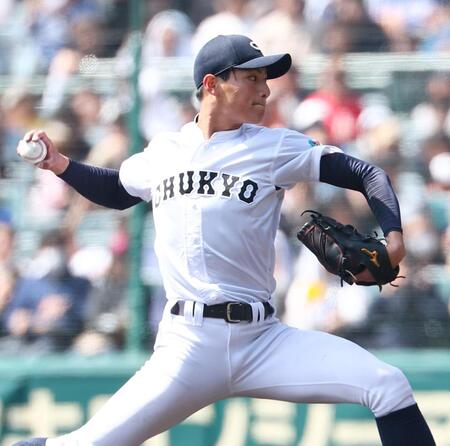 ※友好社帝京戦に先発する中京大中京・安藤